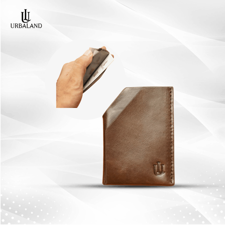 Mino Card Holder Oil Pull Up Chocolate