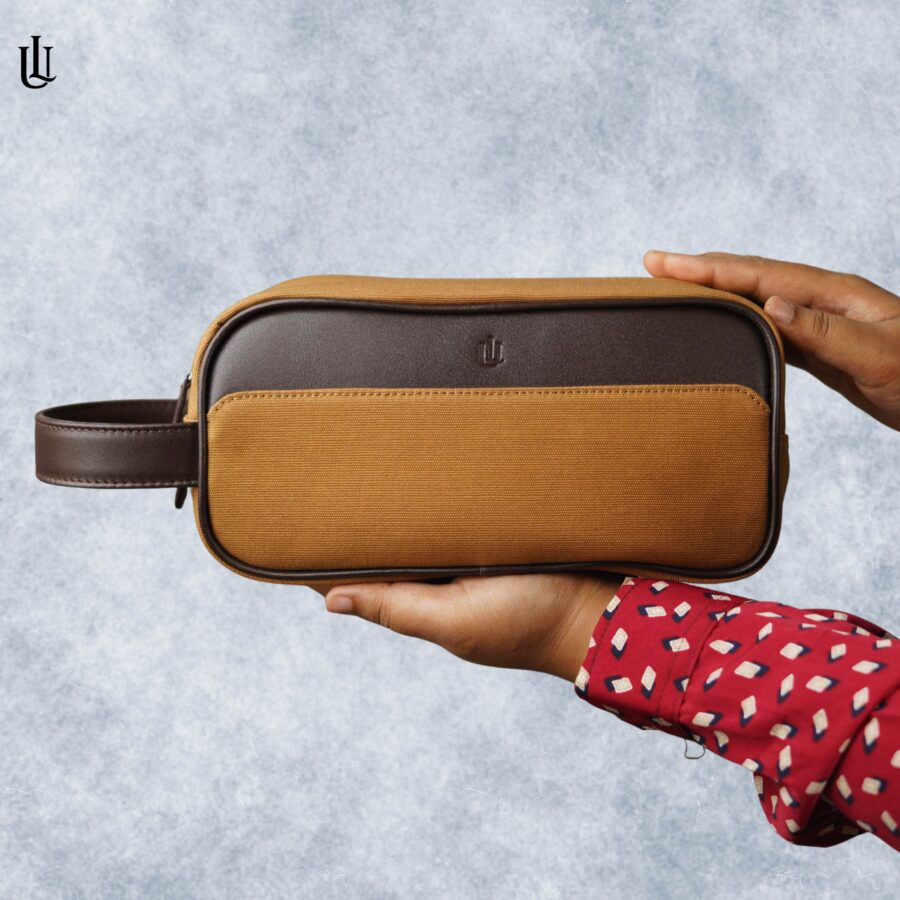 Toby Pouch Bag - Mustard Brown