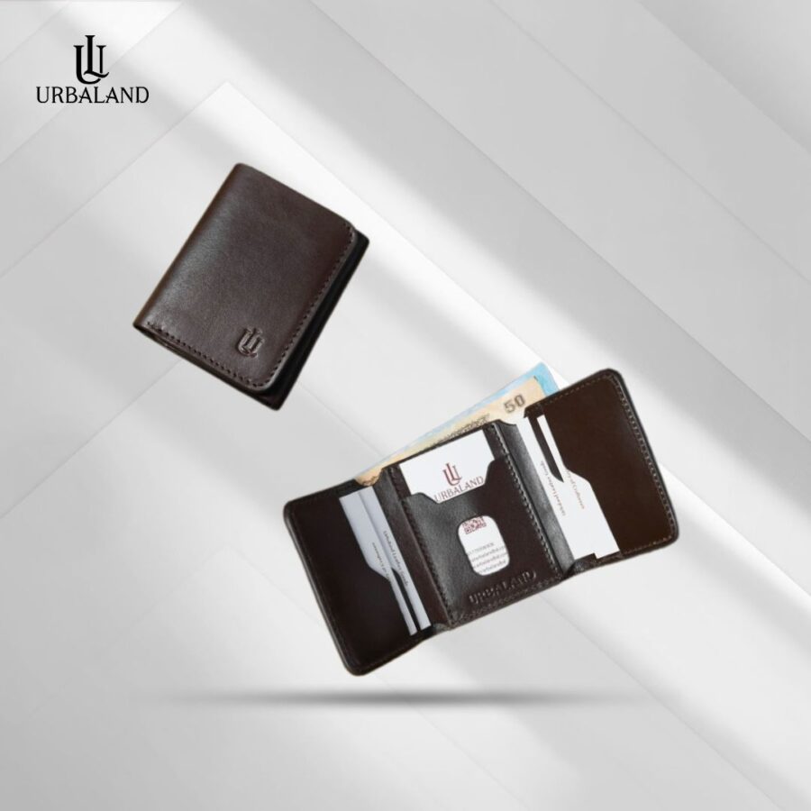Reo Trifold Wallet - Chocolate