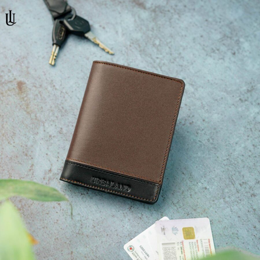 Tucker Hybrid Wallet (License Card Holder + Moneybag) - Chocolate