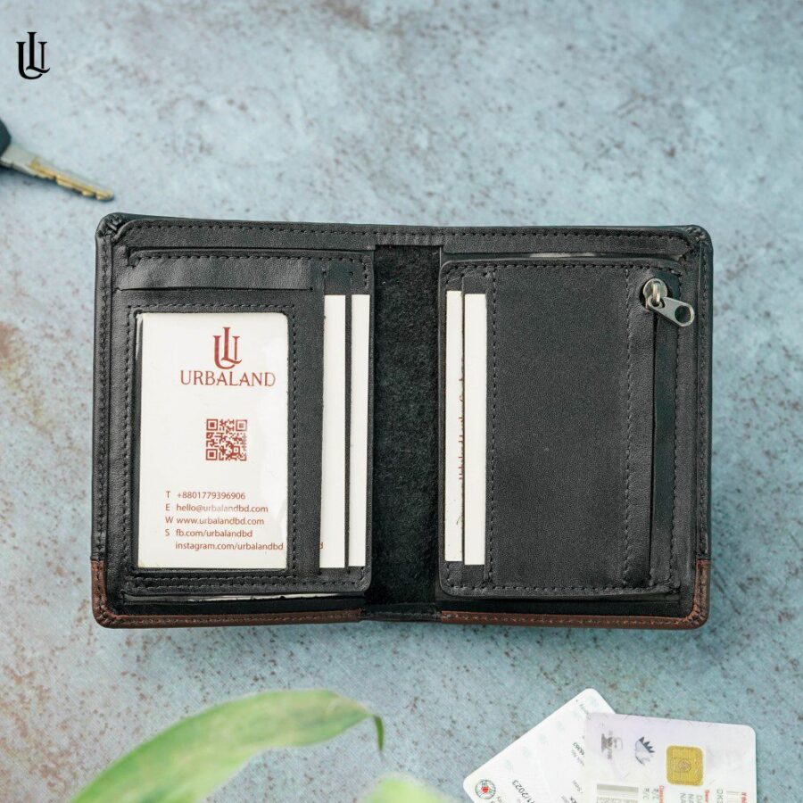 Tucker Hybrid Wallet (License Card Holder + Moneybag) - Black
