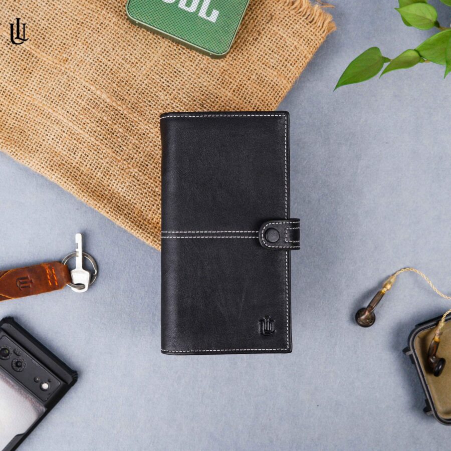 Dane Semi Long Wallet Black - V2