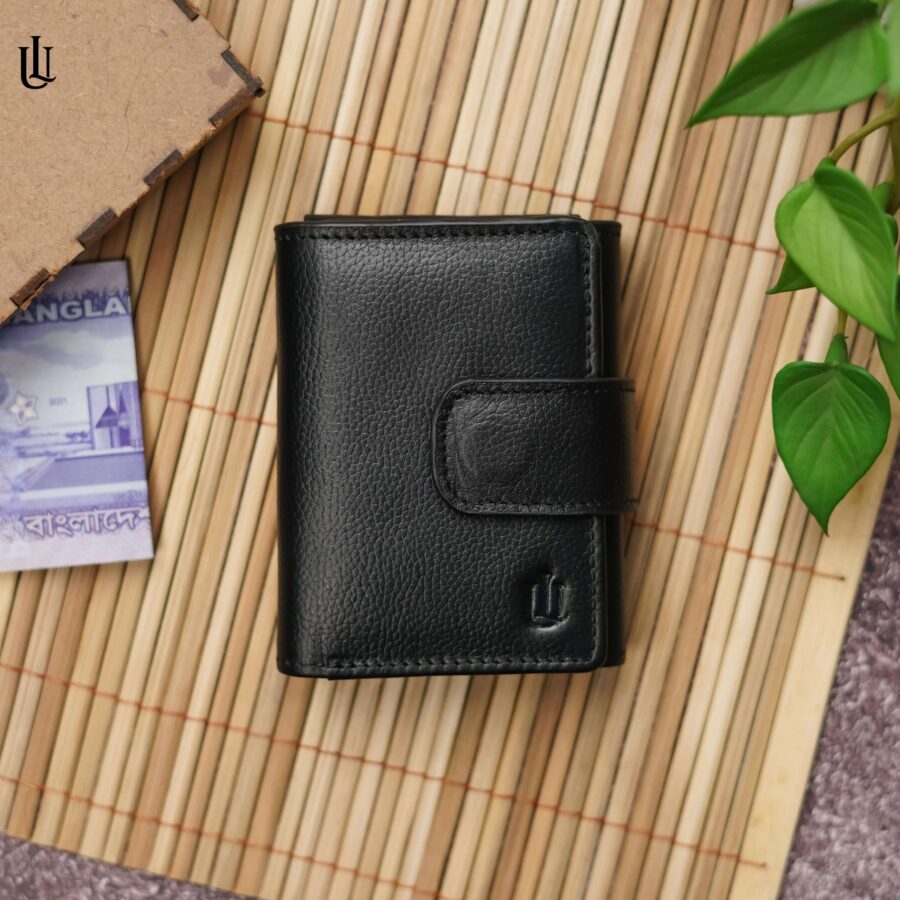 Edd Trifold Wallet - Black