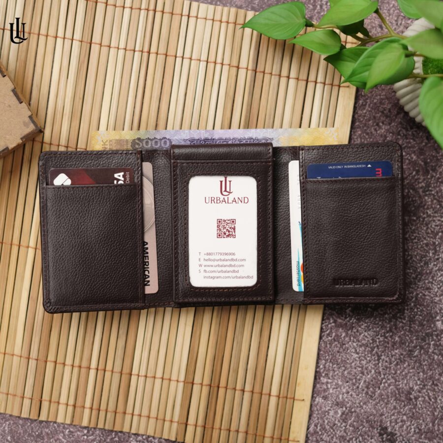 Edd Trifold Wallet - Chocolate