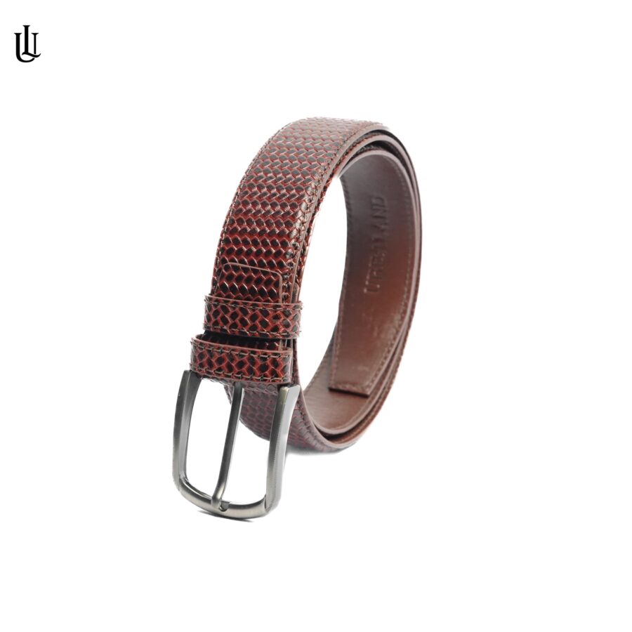 Marc Formal Leather Belt Pati Chocolate